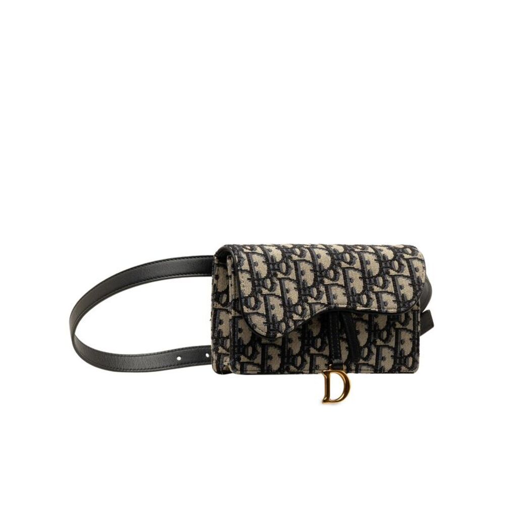 Pre Loved Dior Oblique Saddle Belt Bag - Picture 2 of 8